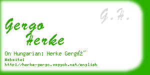 gergo herke business card
